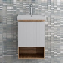 Norfolk 430mm Wall Hung Single Vanity with Ceramic Basin